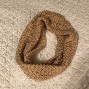 Hand knit infinity scarf